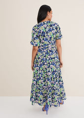 Petite Morven Maxi Dress - Navy/Multi