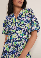 Petite Morven Maxi Dress - Navy/Multi