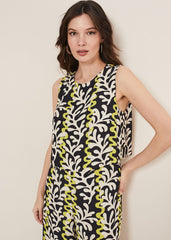 Aubrey Striped Wide Leg Jumpsuit - Olive/Black