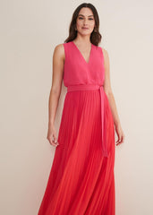 Piper Ombre Maxi Dress - Red/Pink