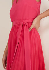 Petite Piper Ombre Maxi Dress - Red/Pink