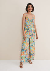 Lou Printed Paisley Boilersuit - Multi-Coloured