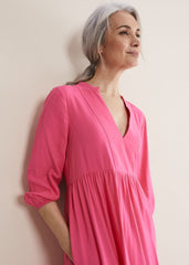 Jayde Tiered Midaxi Dress - Pink