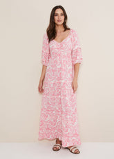 Damyana Midi Dress - Pink
