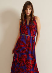 Adelaide Pleated Midaxi Dress - Violet