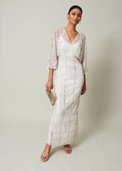 Melanie Embellished Maxi Dress - Ivory
