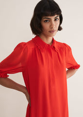 April Chiffon Mini Dress - Red