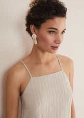 Kady Stone Strappy D Ring Dress - Stone