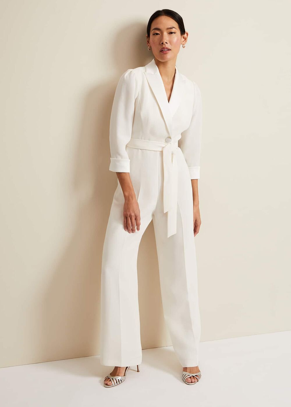 Kylie Tux Jumpsuit - Ivory