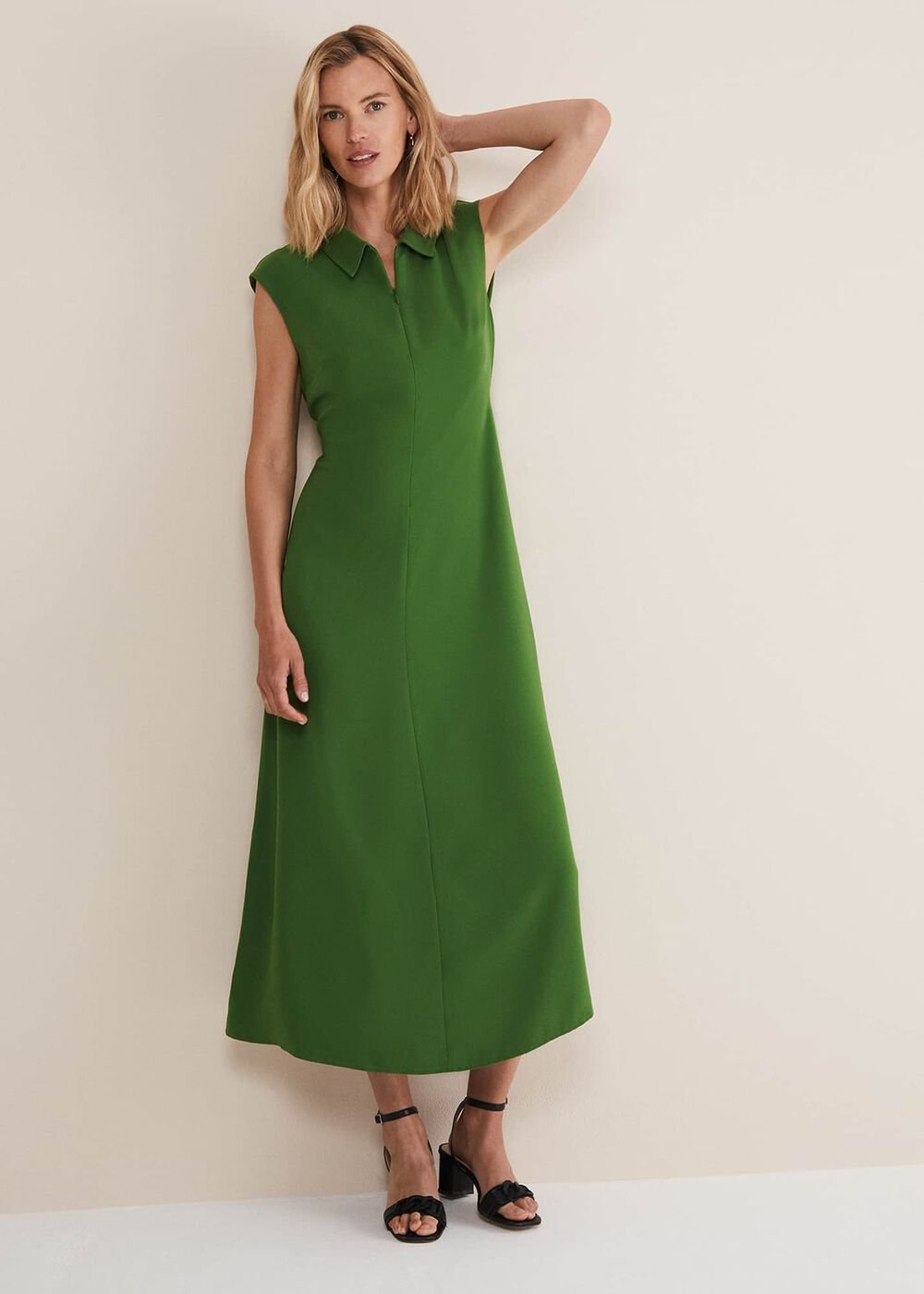 Janine Green Maxi Dress - Green
