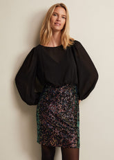 Angel Sequin Mini Dress - Multi-Coloured