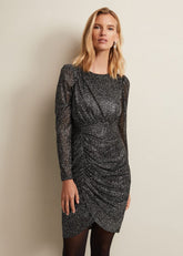 Cady Sparkle Mini Dress - Black