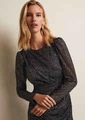 Cady Sparkle Mini Dress - Black