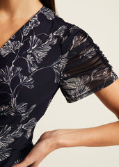 Remi Floral Mesh Dress - Multi-Coloured
