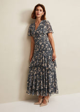 Tyanna Floral Maxi Dress - Multi-Coloured