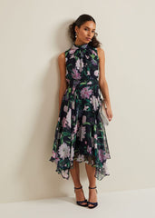 Petite Lucinda Floral Dress - Multi-Coloured