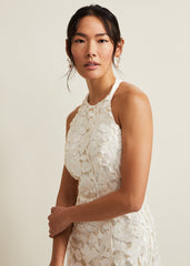 Olivia Bridal Lace Maxi Dress - Ivory