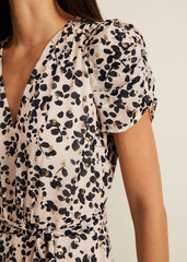 Amy Floral Midi Dress - Multi-Coloured