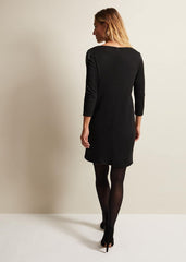 Loreina Floral Tunic Dress - Black
