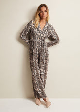 Snake Constance Jumpsuit - Brown