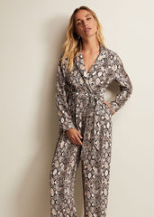 Snake Constance Jumpsuit - Brown
