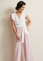 Ayla Ruffle Jumpsuit - Pink