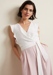 Ayla Ruffle Jumpsuit - Pink