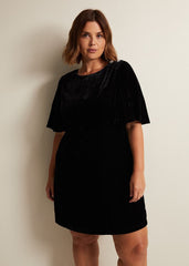 Charlie Velvet Dress - Black