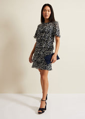 Maeve Floral Tiered Shift Dress - Multi-Coloured