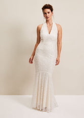 Guinevere Embellished Bridal Dress - Ivory