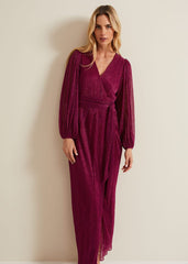 Brielle Wrap Maxi Dress - Pink