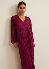 Petite Brielle Wrap Maxi Dress - Pink