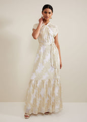 Kerena Shimmer Maxi Dress - Multi-Coloured