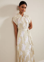 Kerena Shimmer Maxi Dress - Multi-Coloured