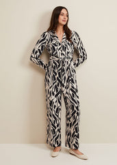 Constance Geo Jumpsuit - Black