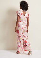 Rhiannon Sequin Printed Jumpsuit - Multi-Coloured