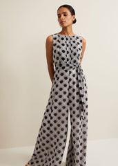 Petite Janine Print Jumpsuit - Multi-Coloured