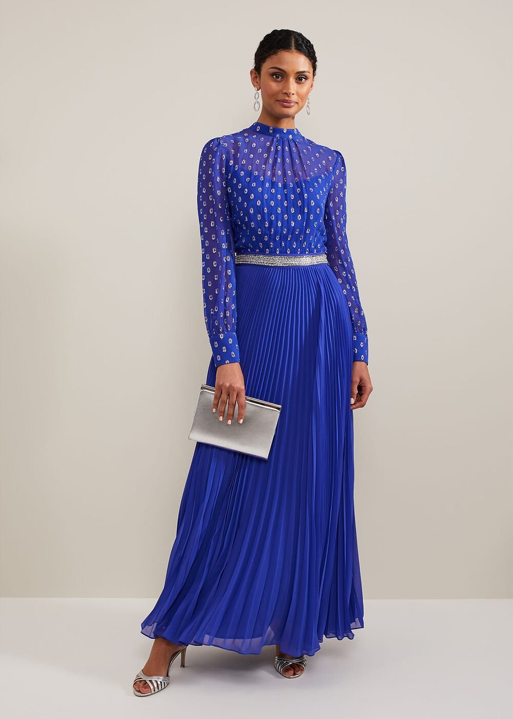 Charley Fil Coupe Maxi Dress - Purple