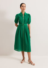 Carey Check Dress - Green