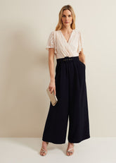 Carolyn Burnout Jumpsuit - Multi-Coloured