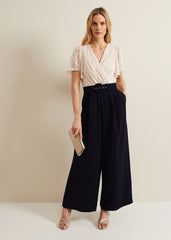 Carolyn Burnout Jumpsuit - Multi-Coloured