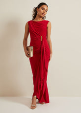 Petite Donna Maxi Dress - Red