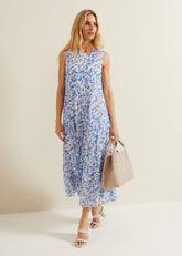 Sharron Sleeveless Midi Dress - Navy