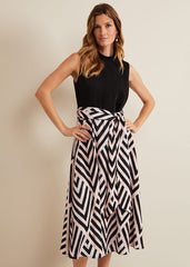 Alora Print Midi Dress - Multi-Coloured