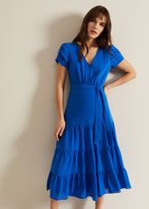 Lola Blue Tiered Dress - Blue