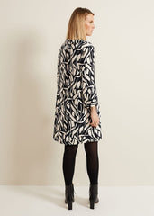 Ruby Geo Tunic Dress - Black Multi