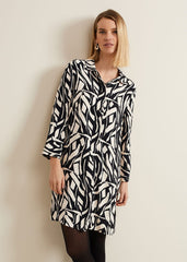 Ruby Geo Tunic Dress - Black Multi
