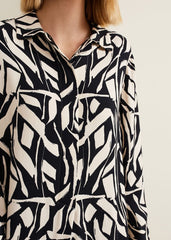 Ruby Geo Tunic Dress - Black Multi