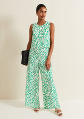 Aubrey Geo Jumpsuit - Green