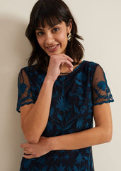 Shelby Embroidered Dress - Multi-Coloured